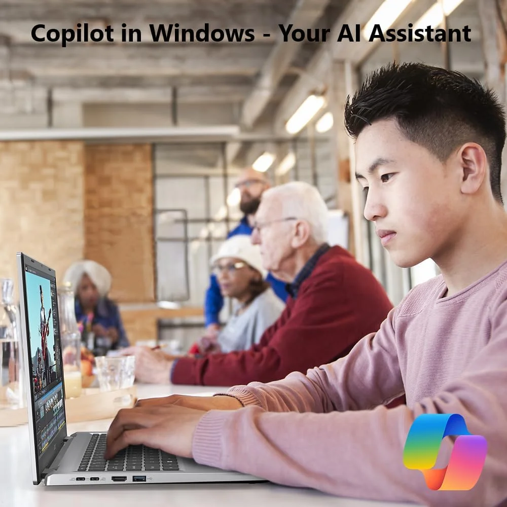 لپ تاپ ایسر Aspire Go 14 با قابلیت هوش مصنوعی | صفحه نمایش 14.0 اینچی WUXGA (1920 x 1200) IPS | پردازنده Intel Core i5-13420H | کارت گرافیک Intel UHD | 16 گیگابایت DDR5 | 512 گیگابایت PCIe Gen4 SSD | Wi-Fi 6 | ویندوز 11 Home | AG14-71P-57L1