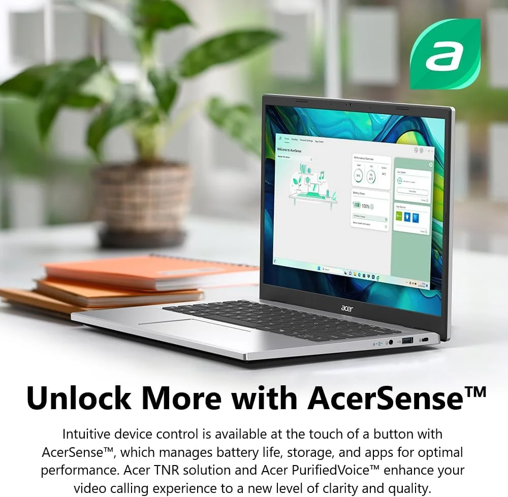 لپ تاپ ایسر Aspire Go 14 با قابلیت هوش مصنوعی | صفحه نمایش 14.0 اینچی WUXGA (1920 x 1200) IPS | پردازنده Intel Core i5-13420H | کارت گرافیک Intel UHD | 16 گیگابایت DDR5 | 512 گیگابایت PCIe Gen4 SSD | Wi-Fi 6 | ویندوز 11 Home | AG14-71P-57L1
