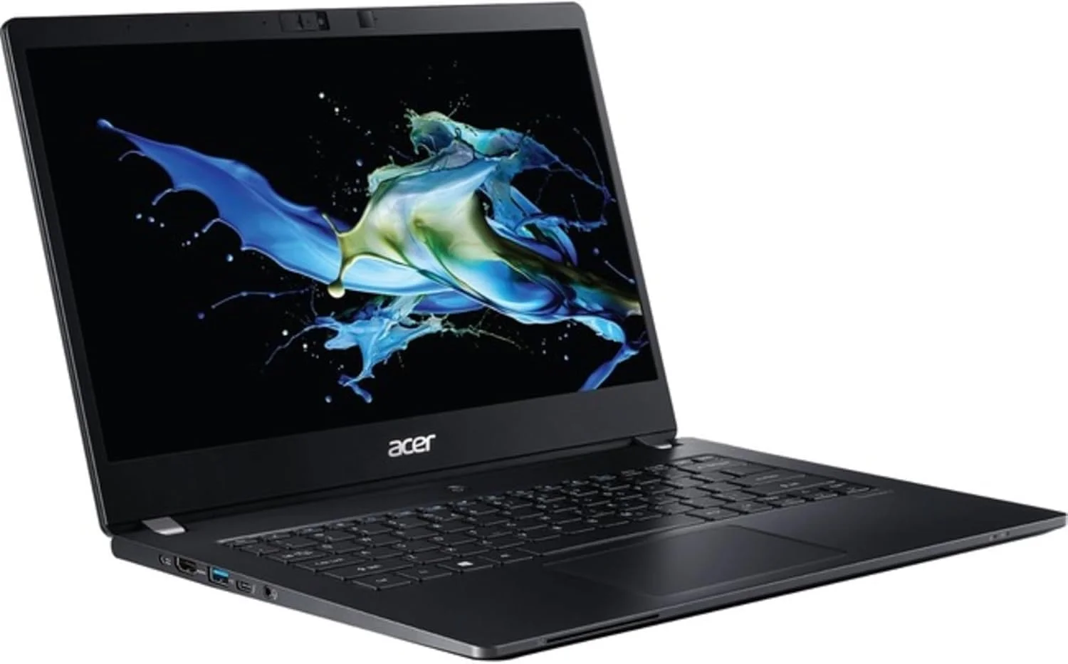 لپ تاپ تجاری سبک و باریک Acer TravelMate P6، صفحه نمایش 14 اینچی FHD IPS، پردازنده Intel Core i5-10310U با vPro، رم 8 گیگابایتی DDR4، حافظه SSD 256 گیگابایتی، باتری 23 ساعته، ویندوز 10 پرو، TMP 2.0، استاندارد نظامی، حسگر اثر انگشت، TMP614-51-G2-5442