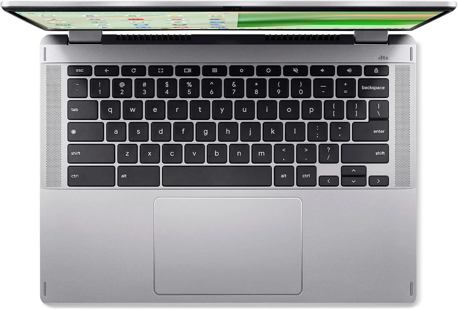 لپ تاپ تبدیل شونده Acer Chromebook Spin 314 CP314-2HN-318R، پردازنده Intel Core i3-N305، صفحه نمایش لمسی 14 اینچی WUXGA IPS Corning Gorilla Glass، رم 8 گیگابایتی LPDDR5، حافظه SSD PCIe 128 گیگابایتی، Wi-Fi 6E، وب کم Full HD، سیستم عامل Chrome