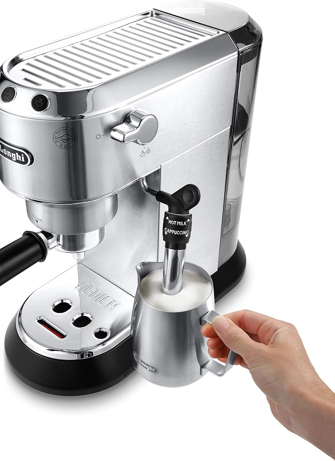 دستگاه اسپرسوساز پمپی De'Longhi Dedica Style، نقره ای - EC685M - نسخه بین المللی