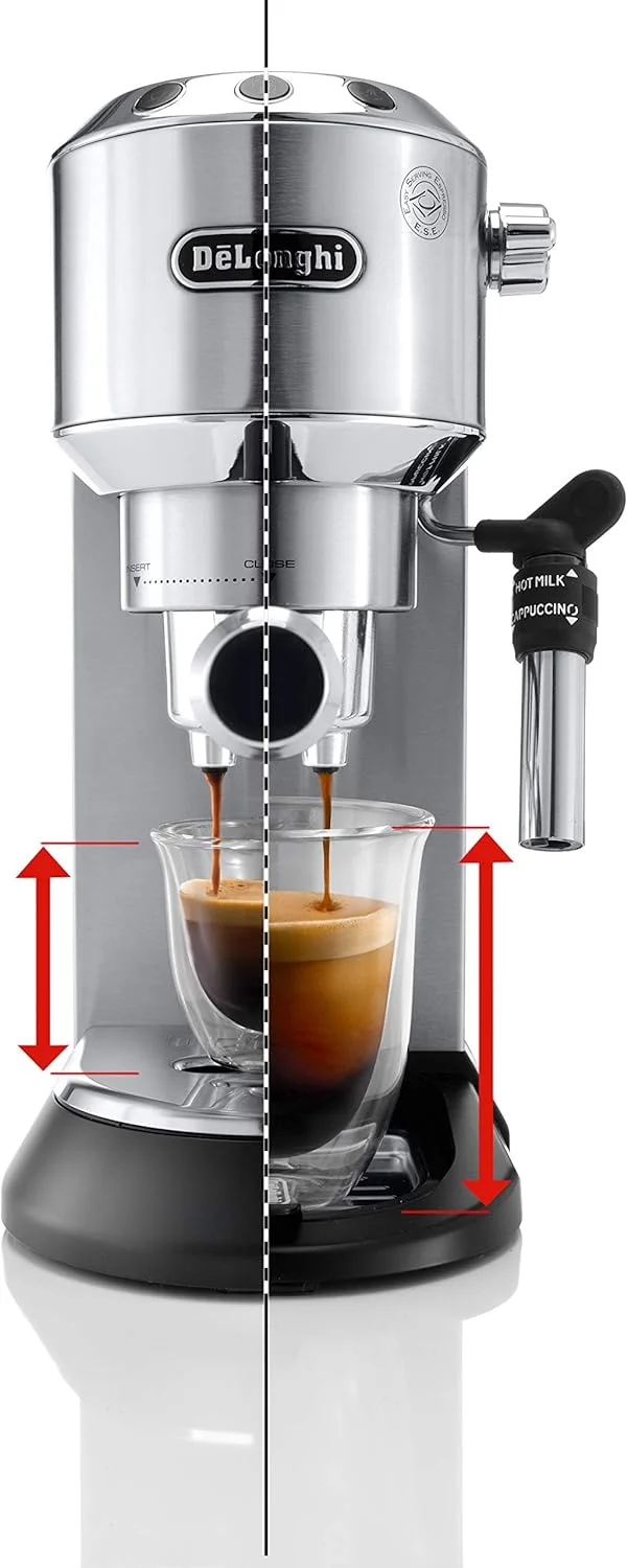 دستگاه اسپرسوساز پمپی De'Longhi Dedica Style، نقره ای - EC685M - نسخه بین المللی
