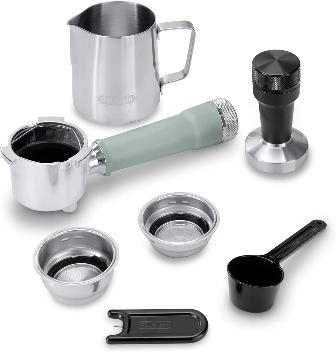 دستگاه اسپرسوساز De'Longhi Dedica Duo EC890.GR، دستگاه قهوه باریستا با پمپ، اسپرسو و دم سرد، دستگاه دستی با میله بخار LatteArt، عرض 15 سانتی متر، 2 اسپرسو، صفحه لمسی، فنجان تا 13 سانتی متر، سبز دستگاه اسپرسوساز De'Longhi Dedica Duo EC890.GR، دستگاه قهوه باریستا با پمپ، اسپرسو و دم سرد، دستگاه دستی با میله بخار LatteArt، عرض 15 سانتی متر، 2 اسپرسو، صفحه لمسی، فنجان تا 13 سانتی متر، سبز