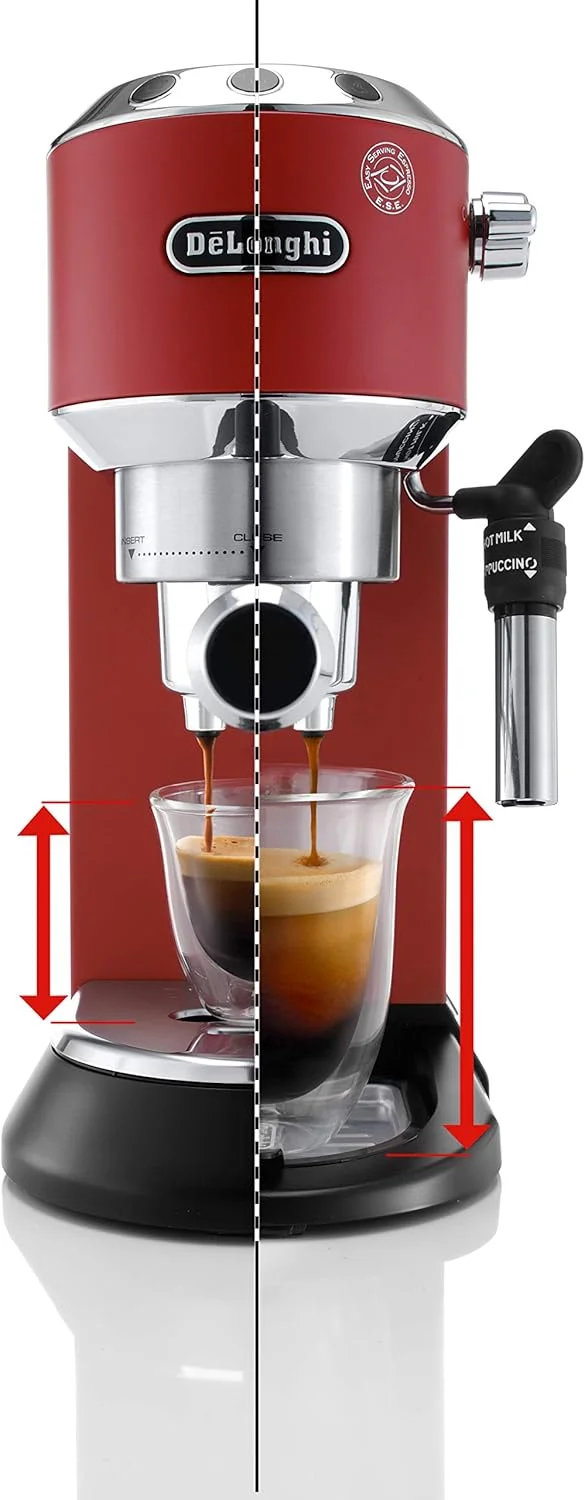 دستگاه اسپرسوساز پمپی De'Longhi Dedica Style، قرمز - EC685.R - نسخه بین المللی
