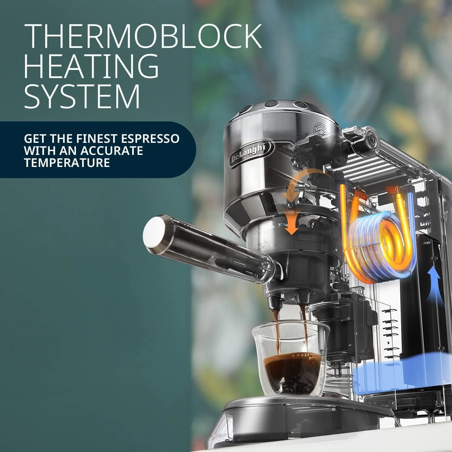 دستگاه اسپرسوساز دستی پمپی De'Longhi Dedica | کاپوچینو، لاته ماکیاتو با کف شیر ساز | سیستم گرمایش ترمو بلاک برای دمای دقیق | تمیز کردن آسان | EC685.BK (مشکی) (بازسازی شده)