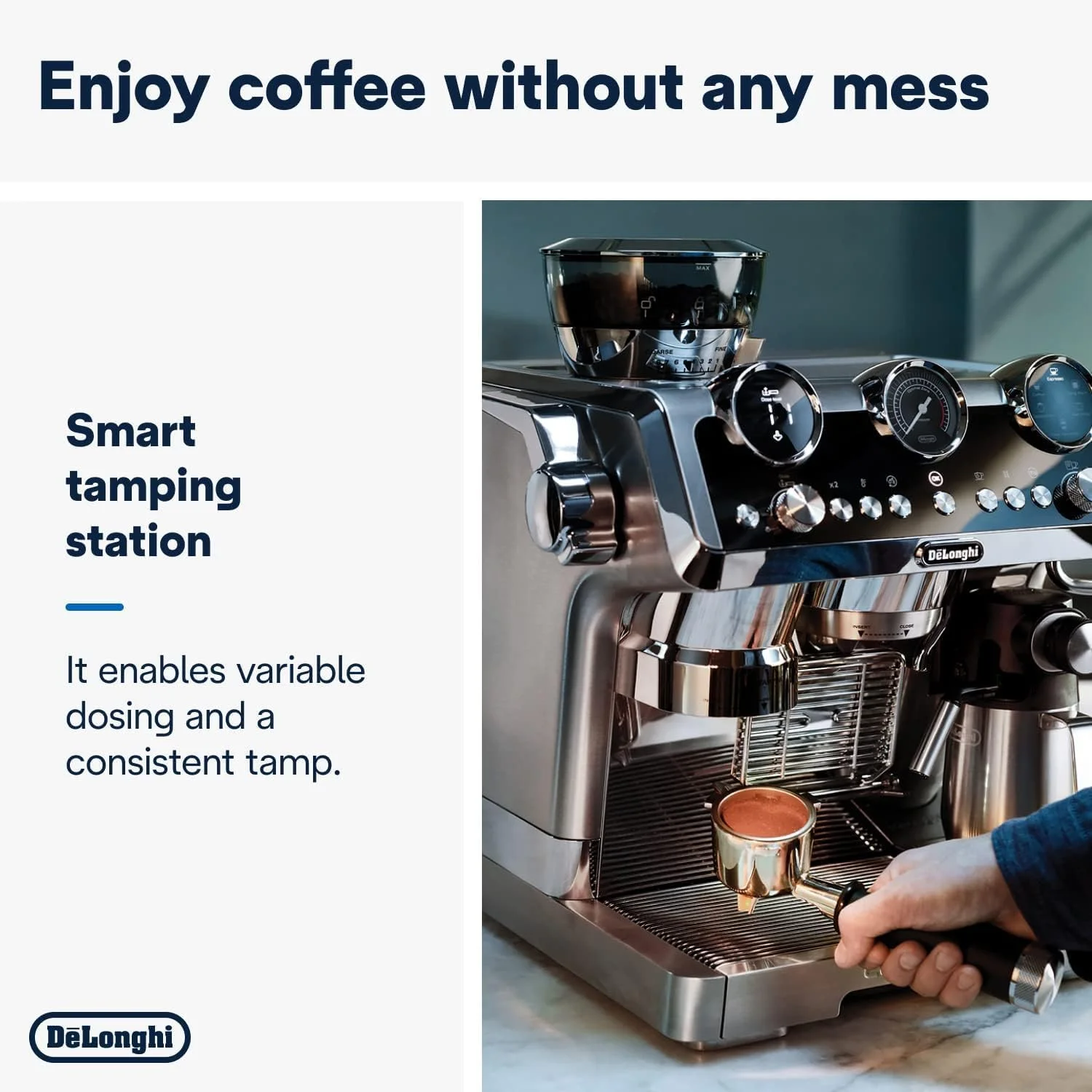 دستگاه اسپرسوساز دستی De'Longhi La Specialista Maestro: قهوه ساز دستی Ultimate Cold Brew، تجربه با فناوری هوشمند، فناوری استخراج سرد، 8 دستور غذا، کف ساز دستی/اتوماتیک، فلزی - EC9865.M دستگاه اسپرسوساز دستی De'Longhi La Specialista Maestro: قهوه ساز دستی Ultimate Cold Brew، تجربه با فناوری هوشمند، فناوری استخراج سرد، 8 دستور غذا، کف ساز دستی/اتوماتیک، فلزی - EC9865.M