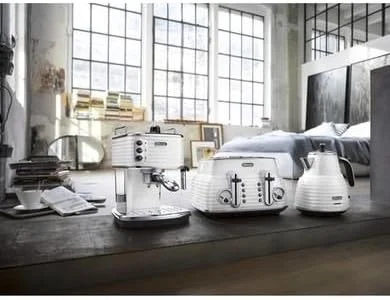 دستگاه اسپرسوساز پمپی دلونگی مدل Scultura ECZ 351.W، سفید، 1