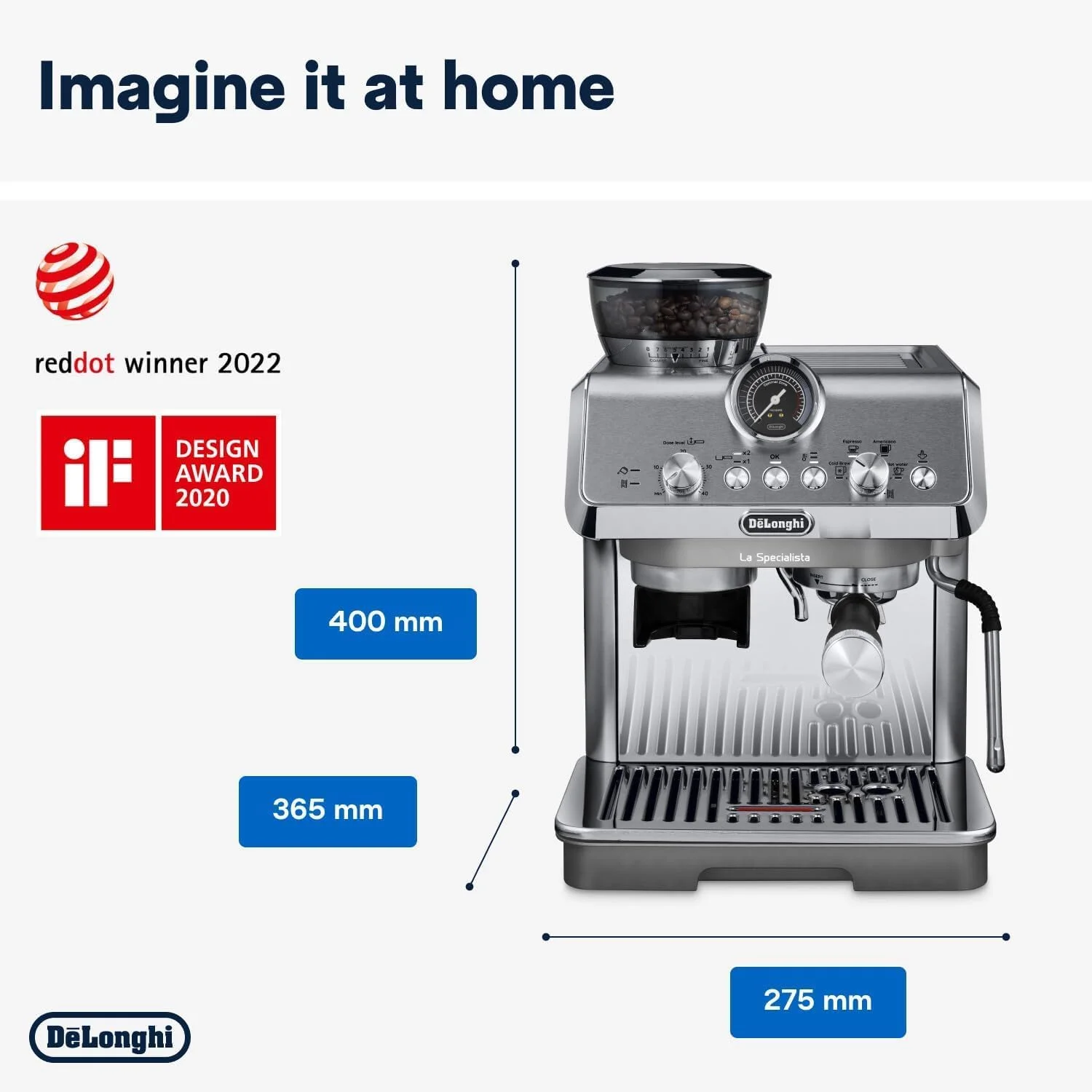 دستگاه قهوه ساز دستی De'Longhi La Specialista Arte Evo EC9255.M، دستگاه قهوه ساز دم سرد، فناوری استخراج سرد، دستگاه قهوه ساز جمع و جور، با کیت ابزار باریستا، کف شیر سنتی، فلزی دستگاه قهوه ساز دستی De'Longhi La Specialista Arte Evo EC9255.M، دستگاه قهوه ساز دم سرد، فناوری استخراج سرد، دستگاه قهوه ساز جمع و جور، با کیت ابزار باریستا، کف شیر سنتی، فلزی