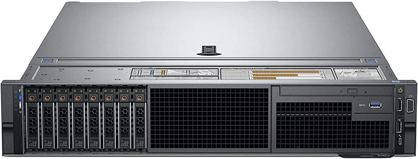 سرور Dell PowerEdge R750 شاسی 3.5 اینچی با قابلیت پشتیبانی از 8 هارد دیسک، پردازنده Intel Xeon Silver 4309Y 2.4G، رم 16 گیگابایتی RDIMM، هارد دیسک 2.4 ترابایتی 6Gb/s، منبع تغذیه 800 واتی، iDRAC9 Express همراه با نرم افزار پشتیبان گیری Veritas Backup Exec-Sever
