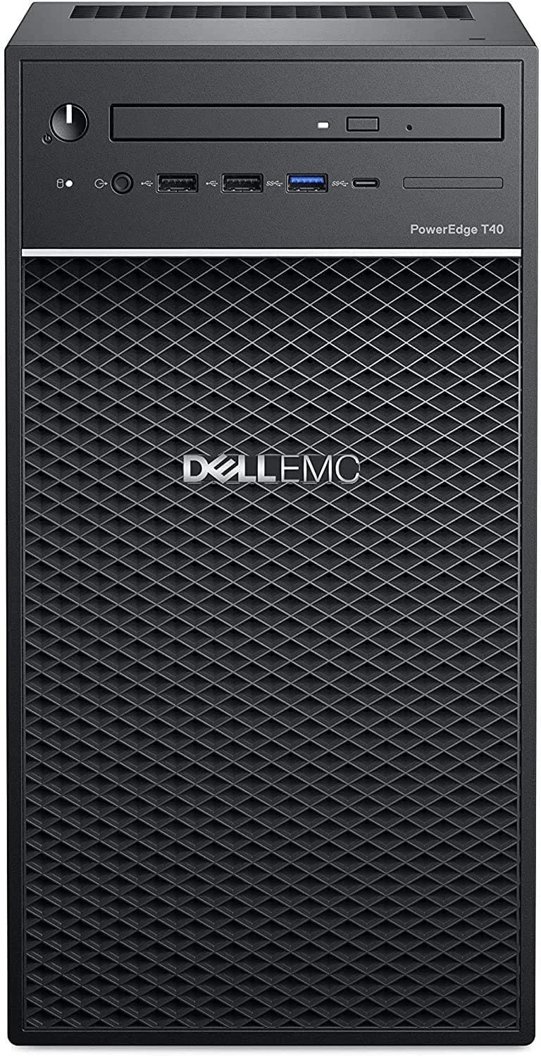 سرور Dell PowerEdge T40، بی تی ایکس اینتل زئون (E-2224G 3.5GHz، 8 گیگابایت 2666MT/s DDR4، 1 ترابایت 7.2K RPM SATA)