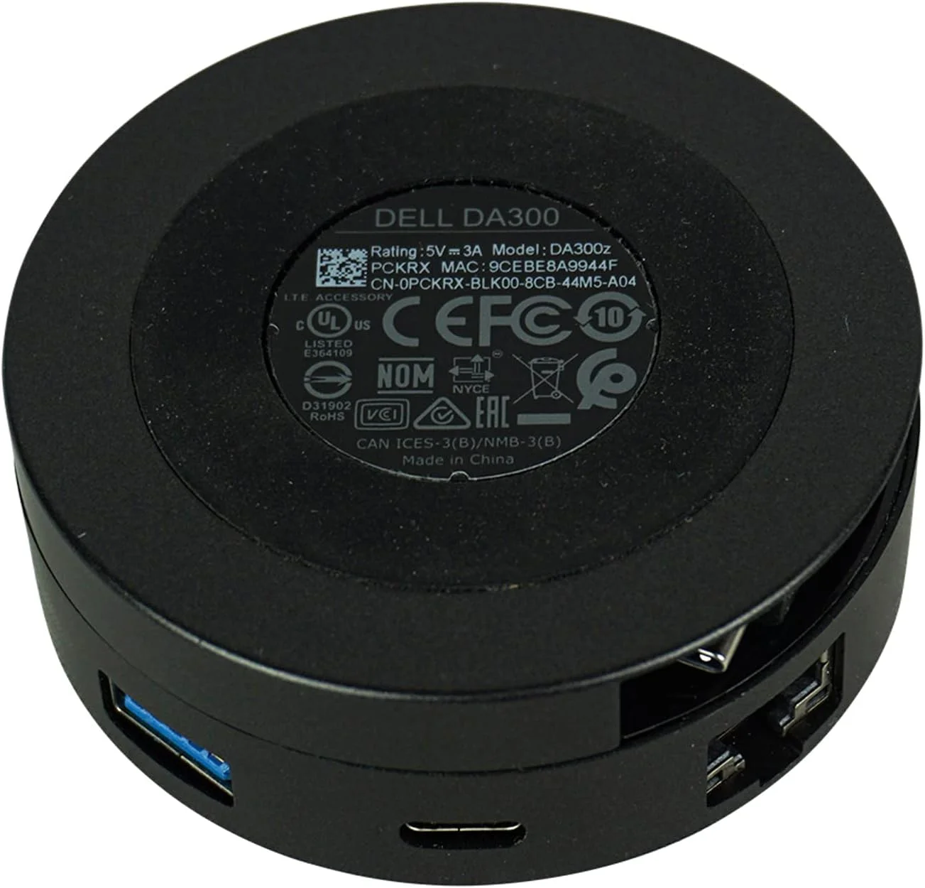 آداپتور موبایل DELL DA300 با سیم USB 3.2 Gen 2 (3.1 Gen 2) TypeC - مشکی آداپتور موبایل DELL DA300 با سیم USB 3.2 Gen 2 (3.1 Gen 2) TypeC - مشکی