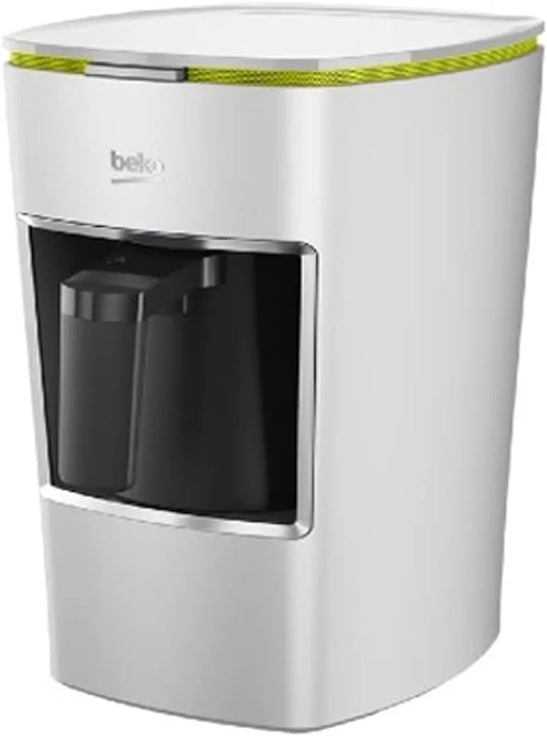 قهوه ساز ترک بکو مدل Bkk 2300 Mini Keyf، رنگ سفید با خط سبز