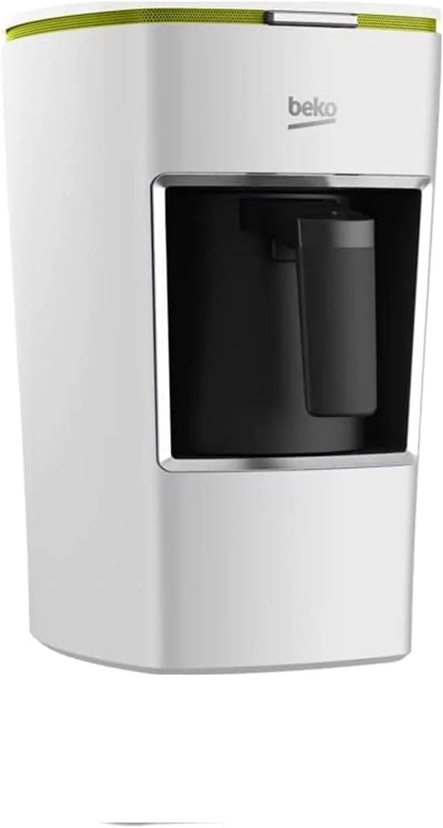 قهوه ساز ترک بکو مدل Bkk 2300 Mini Keyf، رنگ سفید با خط سبز