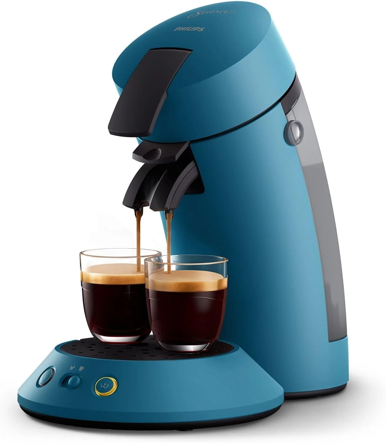دستگاه قهوه ساز کپسولی فیلیپس Senseo Original Plus، انتخاب میزان غلظت قهوه، فناوری Coffee Boost، پلاستیک بازیافتی، آبی کبوتر (CSA210/00)