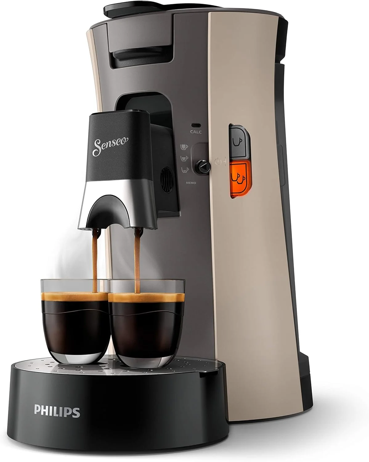 دستگاه قهوه ساز کپسولی Philips Domestic Appliances Senseo Select CSA240/30 - انتخاب قدرت قهوه، عملکرد حافظه، پلاستیک بازیافتی، بژ