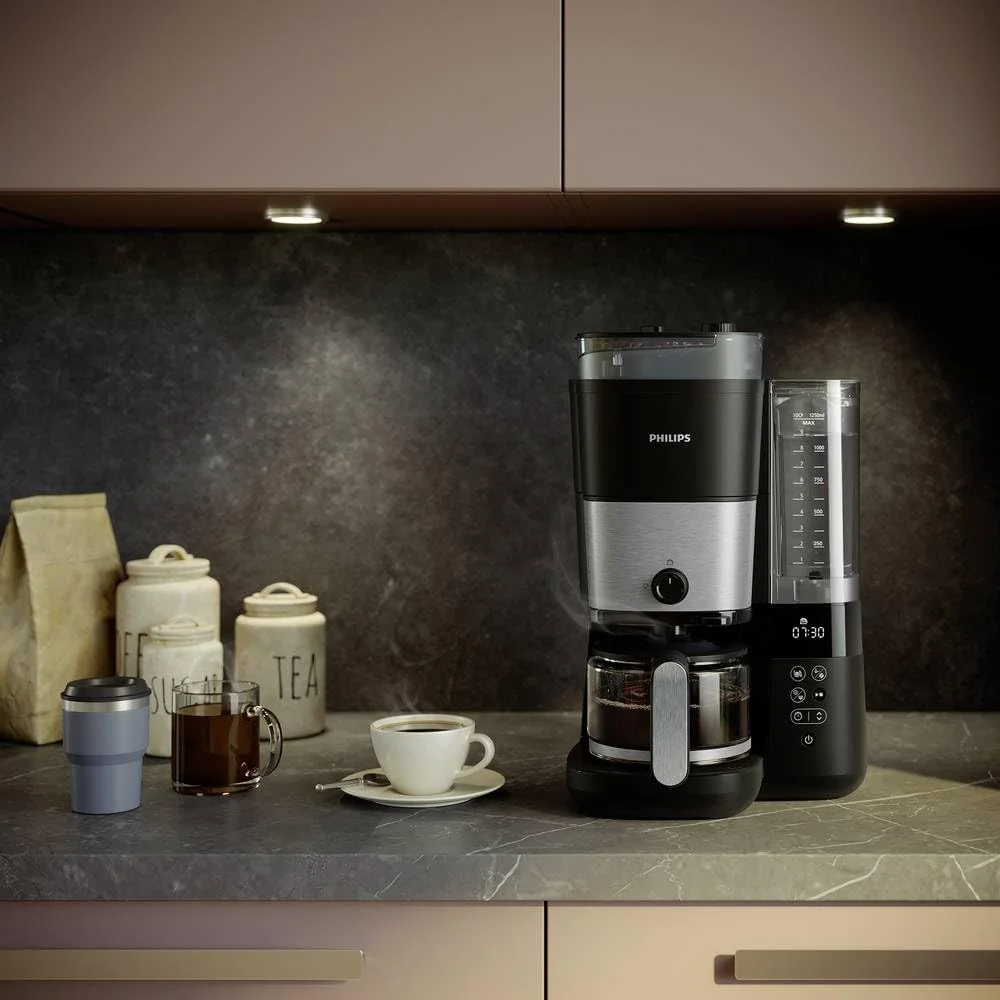 Philips HD7900/01 Coffee Maker Black, Silver Capacity Copper=10 with Grinder, Timer Function, Keep Warm Function Philips HD7900/01 Coffee Maker Black, Silver Capacity Copper=10 with Grinder, Timer Function, Keep Warm Function