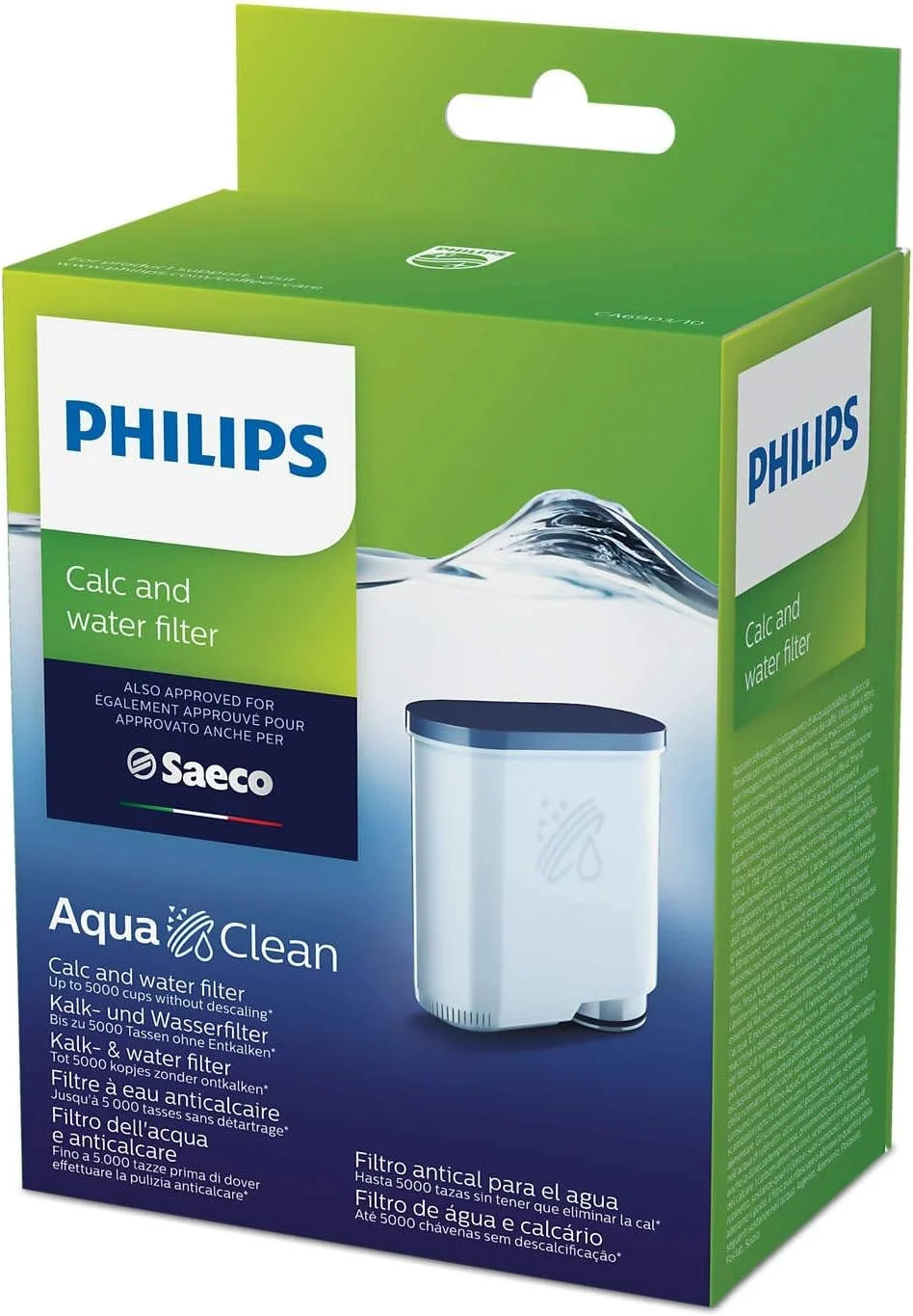 بسته فیلتر آب جایگزین Philips Saeco AquaClean - بسته 4 عددی