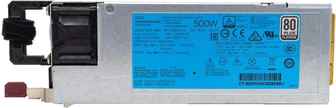 منبع تغذیه سرور 500 وات HP G9 (720478-B21, 754377-001, 723594-001, HSTNS-PC40, 723595-201)