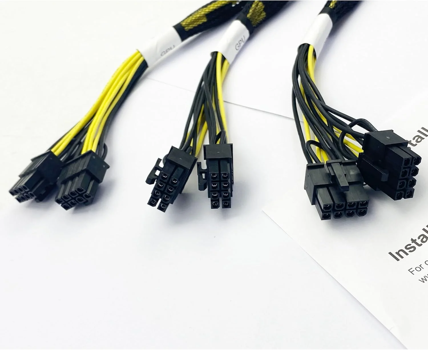 کیت کابل برق 2X 8 پین GPU جدید BestParts سازگار با سرور HPE ProLiant DL380 DL388 Gen10 مدل P03849-B21