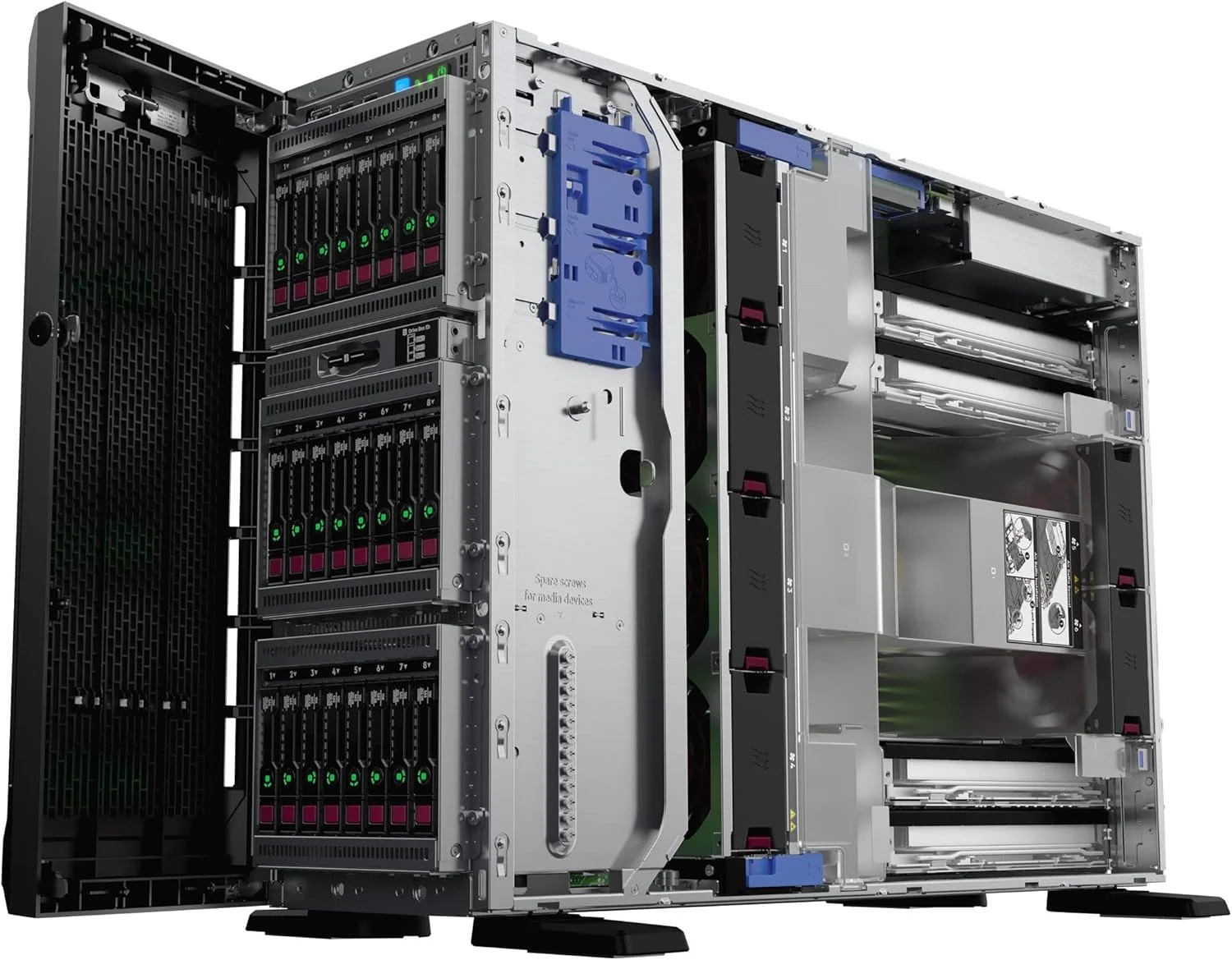 سرور HPE PROLIANT ML350 GEN10 INTEL XEON SILVER 2.4GHZ 16GB DDR4-SDRAM 48TB Tower 4U 800W P21788-421 سرور HPE PROLIANT ML350 GEN10 INTEL XEON SILVER 2.4GHZ 16GB DDR4-SDRAM 48TB Tower 4U 800W P21788-421