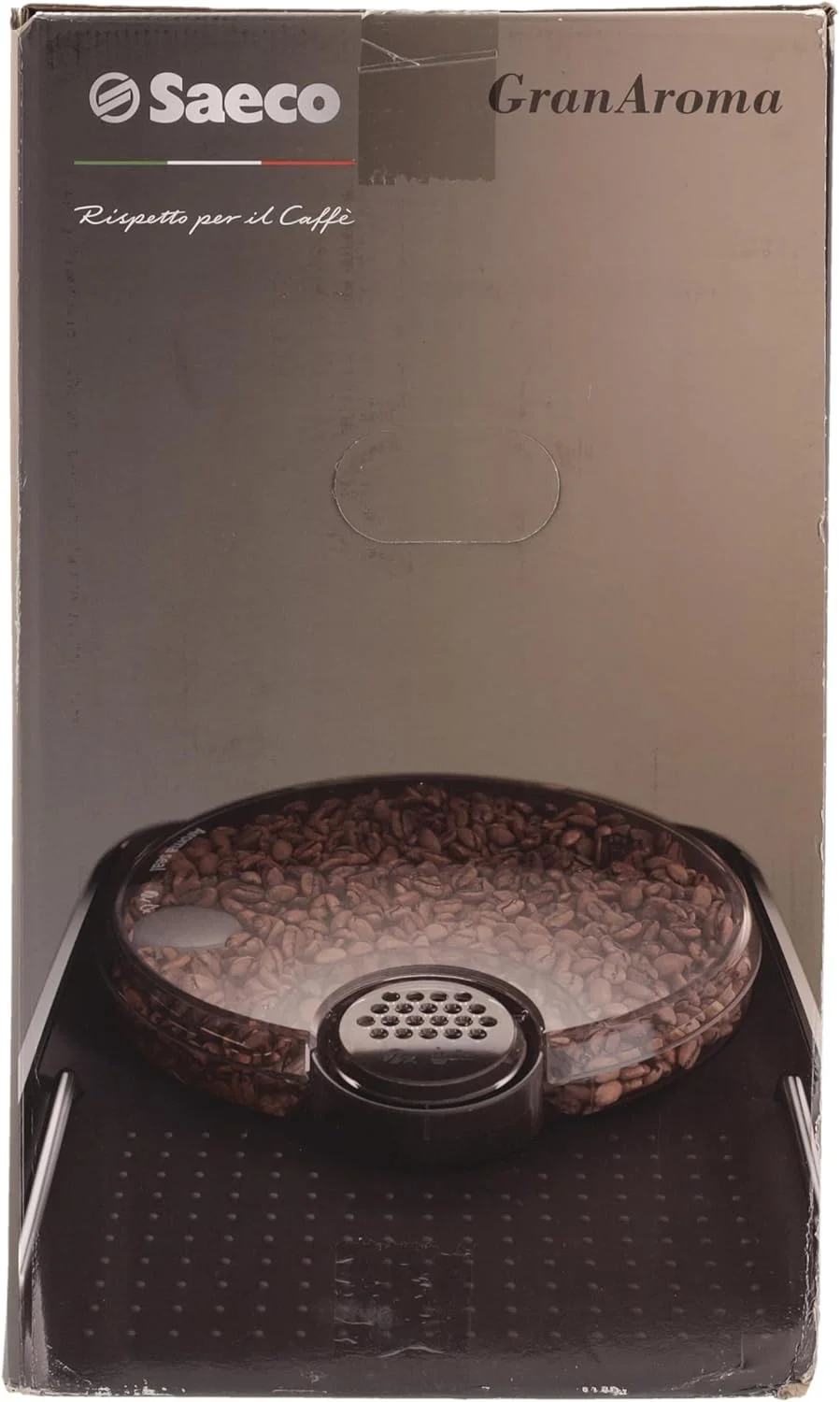 دستگاه قهوه ساز تمام اتوماتیک Saeco GranAroma SM6580/10 (14 نوع قهوه تخصصی، 4 پروفایل کاربری، صفحه نمایش رنگی TFT) خاکستری