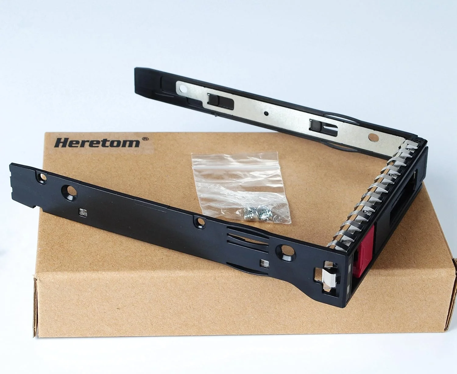 Heretom سینی کشویی هارد درایو 3.5 اینچی LFF SAS/SATA با قابلیت تعویض سریع برای سرورهای HP ProLiant DL160 DL180 G10 Gen10 (مناسب برای درایوهای 2.5 اینچی نیست)