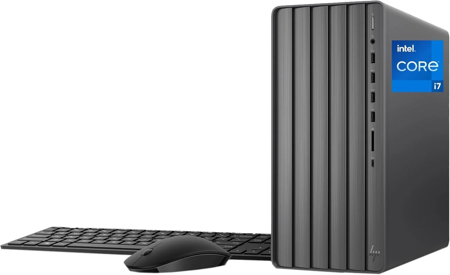 کامپیوتر رومیزی HP Envy Tower با پردازنده Intel i7، مدل Intel i7-14700، گرافیک Intel UHD، HDMI، کارت خوان SD، Wi-Fi 6، ویندوز 11 هوم، مشکی (32 گیگابایت رم | 1 ترابایت SSD)