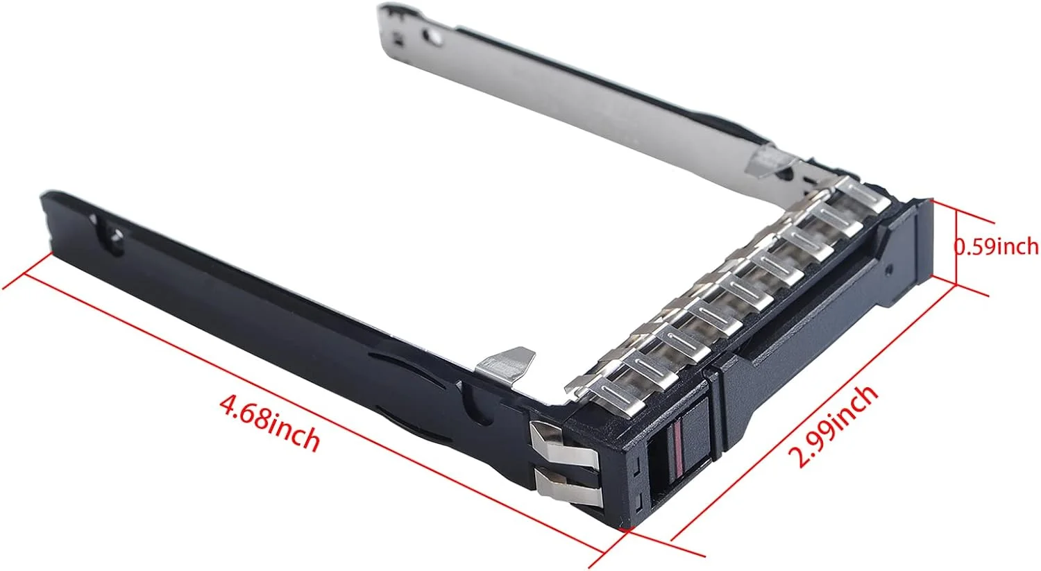 براکت نصب SSD 2.5 اینچی محفظه هارد دیسک P22892 P22892-001 سازگار با سرورهای HP Proliant DL325 DL385 Gen10/G10 Plus v2، نگهدارنده HDD به همراه 4 عدد پیچ نصب