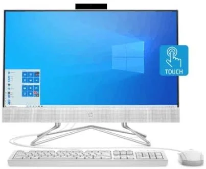 کامپیوتر همه کاره HP مدل 24-df0076 با صفحه نمایش لمسی 23.8 اینچی IPS، پردازنده AMD Ryzen 5 3500U، رم 8 گیگابایتی، هارد دیسک 1 ترابایتی، HDMI، WiFi، وب کم، کیبورد و ماوس، ویندوز 10