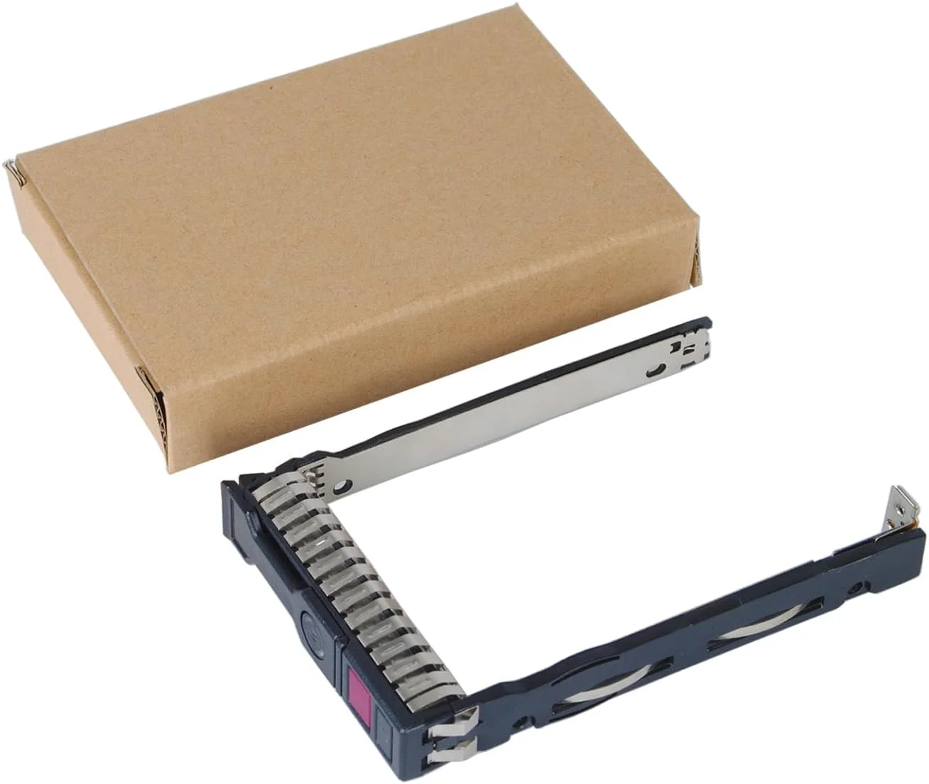 براکت هارد درایو Heretom 2.5 اینچی NVMe SSD Caddy 727695-001 سازگار با سرورهای HP Proliant DL325 DL360 DL380 DL385 DL560 DL580 ML350 Gen10 G10، بسته 2 عددی