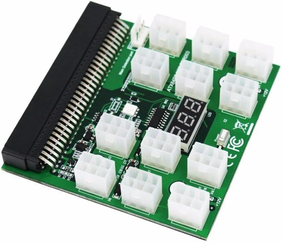 برد تبدیل PCI-E 12V 64Pin به 12x 6Pin برای منبع تغذیه سرور XT-XINTE، مناسب برای ماینینگ GPU با PSU های HP 1200W 750W (فقط برد تبدیل) برد تبدیل PCI-E 12V 64Pin به 12x 6Pin برای منبع تغذیه سرور XT-XINTE، مناسب برای ماینینگ GPU با PSU های HP 1200W 750W (فقط برد تبدیل)