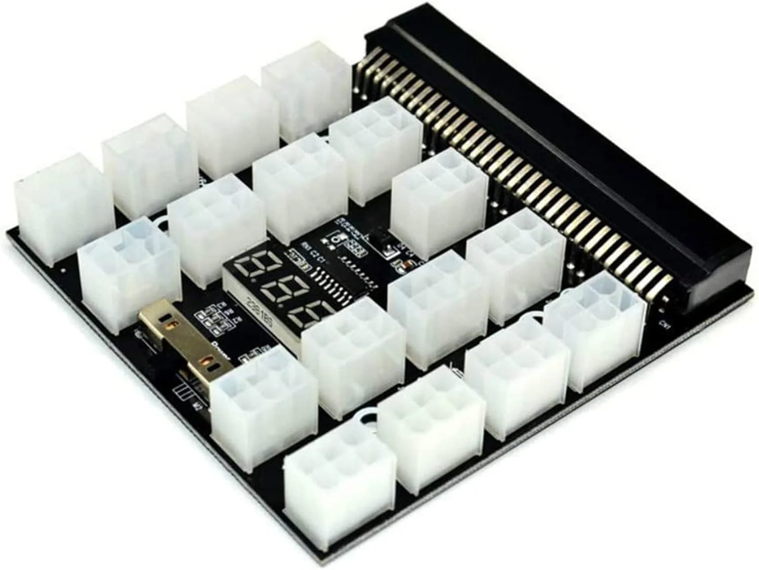 برد تبدیل پاور سرور GANYUU 12V PCI-E با 12/17 پورت 6 پین برای پاورهای HP 1200W 750W، مناسب برای استخراج GPU BTC (17 پورت 6 پین) برد تبدیل پاور سرور GANYUU 12V PCI-E با 12/17 پورت 6 پین برای پاورهای HP 1200W 750W، مناسب برای استخراج GPU BTC (17 پورت 6 پین)