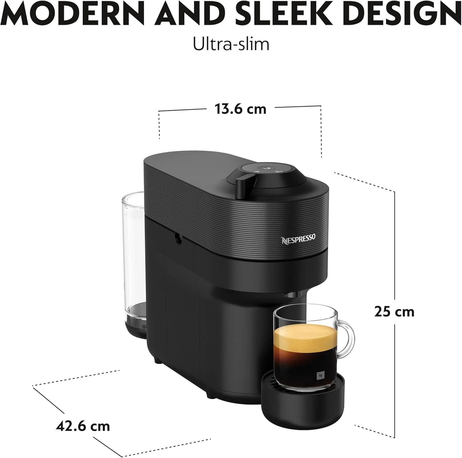 دستگاه قهوه ساز نسپرسو Vertuo Pop توسط نسپرسو، مشکی شیرین بیان - نسخه امارات