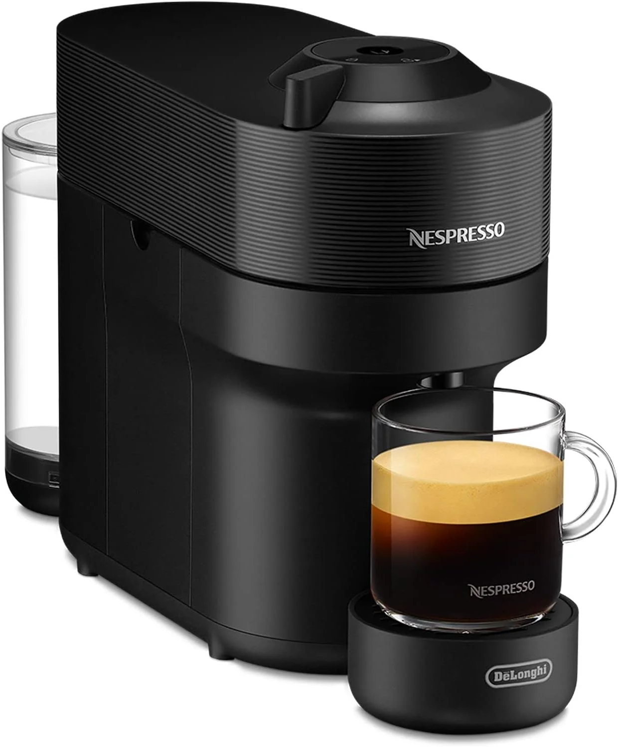 دستگاه قهوه کپسولی نسپرسو De'Longhi ENV90.BAE Vertuo Pop + کف ساز شیر Aeroccino، آماده سازی 4 سایز فنجان، فناوری Centrifusion، شامل بسته خوش آمدگویی، 1260 وات، مشکی شیرین بیان دستگاه قهوه کپسولی نسپرسو De'Longhi ENV90.BAE Vertuo Pop + کف ساز شیر Aeroccino، آماده سازی 4 سایز فنجان، فناوری Centrifusion، شامل بسته خوش آمدگویی، 1260 وات، مشکی شیرین بیان