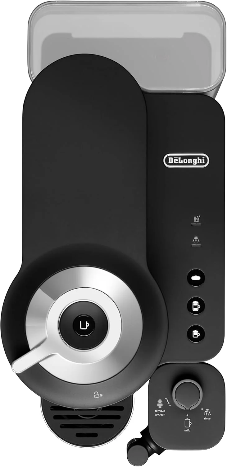 دستگاه قهوه ساز کپسولی دلونگی نسپرسو Vertuo Lattissima ENV300.B با سیستم کف شیر اتوماتیک، 5 سایز فنجان، 3 دستور تهیه شیر، استفاده آسان، مشکی مات دستگاه قهوه ساز کپسولی دلونگی نسپرسو Vertuo Lattissima ENV300.B با سیستم کف شیر اتوماتیک، 5 سایز فنجان، 3 دستور تهیه شیر، استفاده آسان، مشکی مات