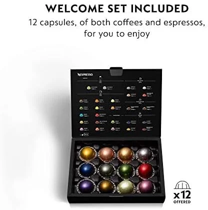 دستگاه قهوه و اسپرسو ساز نسپرسو Vertuo Next Deluxe جدید از De'Longhi، کروم خالص، تک سرو قهوه و اسپرسو ساز، یک لمس برای دم کردن دستگاه قهوه و اسپرسو ساز نسپرسو Vertuo Next Deluxe جدید از De'Longhi، کروم خالص، تک سرو قهوه و اسپرسو ساز، یک لمس برای دم کردن