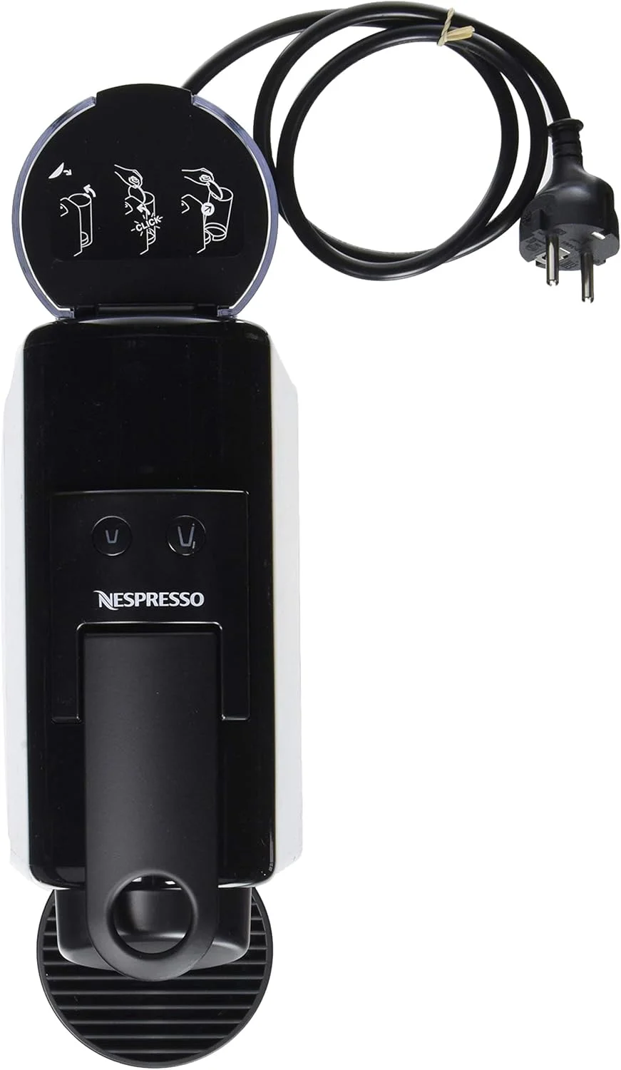 دستگاه قهوه کپسولی نسپرسو Essenza Mini EN 85.BAE دلونگی به همراه شیرجوش Aeroccino، فشار پمپ 19 بار، صرفه جویی در فضا، 0.6 لیتر، مشکی