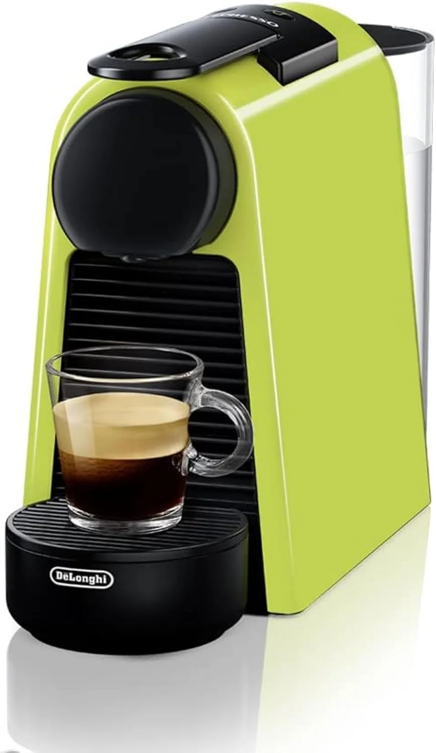 دستگاه قهوه ساز نسپرسو Essenza Mini EN85.L، ساخت De'Longhi، سیستم کپسولی اورجینال، مخزن آب 0.6 لیتر، سبز لیمویی
