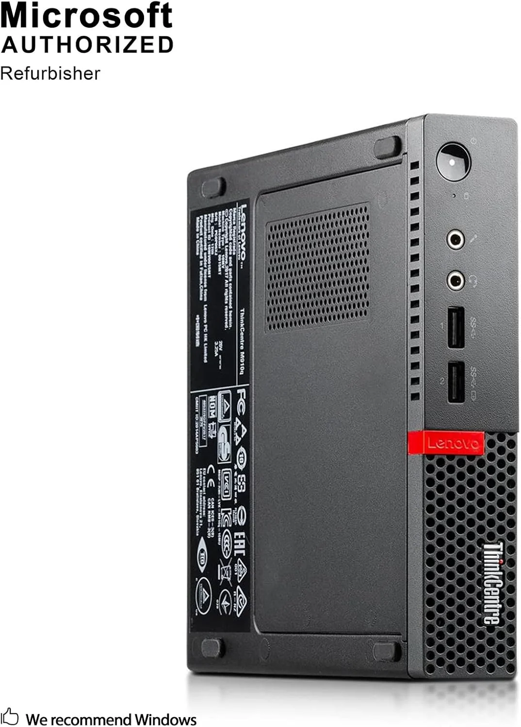 کامپیوتر کوچک تجاری لنوو ThinkCentre M910Q (بازسازی شده). | پردازنده intel core i5-6500T | رم 8 گیگابایت | حافظه SSD 500 گیگابایت | ویندوز 10 پرو. | شامل ماوس و کیبورد کامپیوتر کوچک تجاری لنوو ThinkCentre M910Q (بازسازی شده). | پردازنده intel core i5-6500T | رم 8 گیگابایت | حافظه SSD 500 گیگابایت | ویندوز 10 پرو. | شامل ماوس و کیبورد