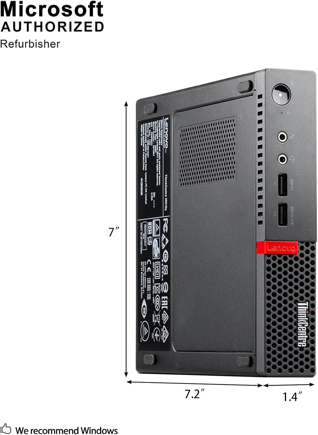 کامپیوتر کوچک تجاری لنوو ThinkCentre M910Q (بازسازی شده). | پردازنده intel core i5-6500T | رم 8 گیگابایت | حافظه SSD 500 گیگابایت | ویندوز 10 پرو. | شامل ماوس و کیبورد کامپیوتر کوچک تجاری لنوو ThinkCentre M910Q (بازسازی شده). | پردازنده intel core i5-6500T | رم 8 گیگابایت | حافظه SSD 500 گیگابایت | ویندوز 10 پرو. | شامل ماوس و کیبورد