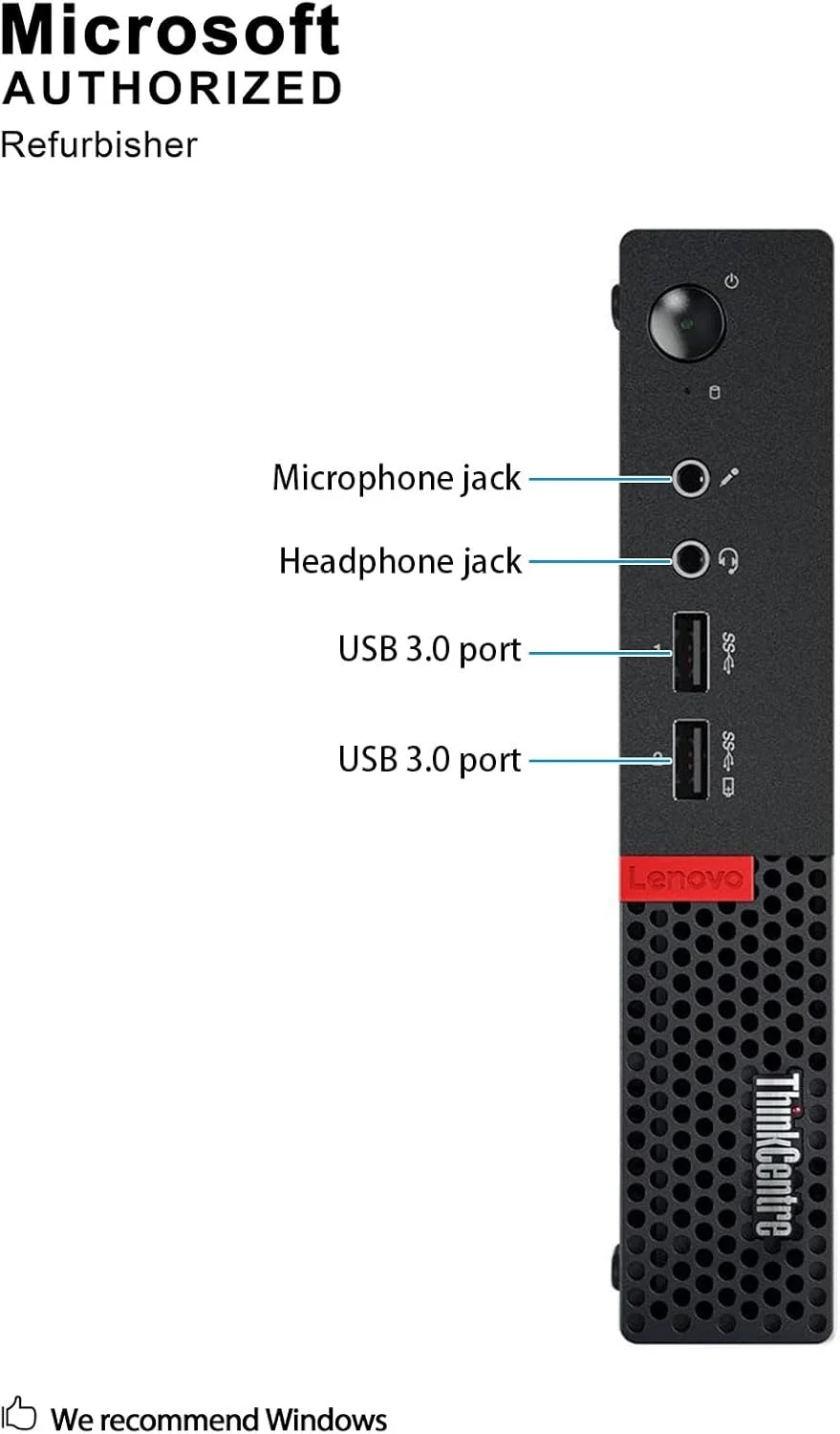 کامپیوتر کوچک تجاری لنوو ThinkCentre M910Q (بازسازی شده). | پردازنده intel core i5-6500T | رم 8 گیگابایت | حافظه SSD 500 گیگابایت | ویندوز 10 پرو. | شامل ماوس و کیبورد کامپیوتر کوچک تجاری لنوو ThinkCentre M910Q (بازسازی شده). | پردازنده intel core i5-6500T | رم 8 گیگابایت | حافظه SSD 500 گیگابایت | ویندوز 10 پرو. | شامل ماوس و کیبورد