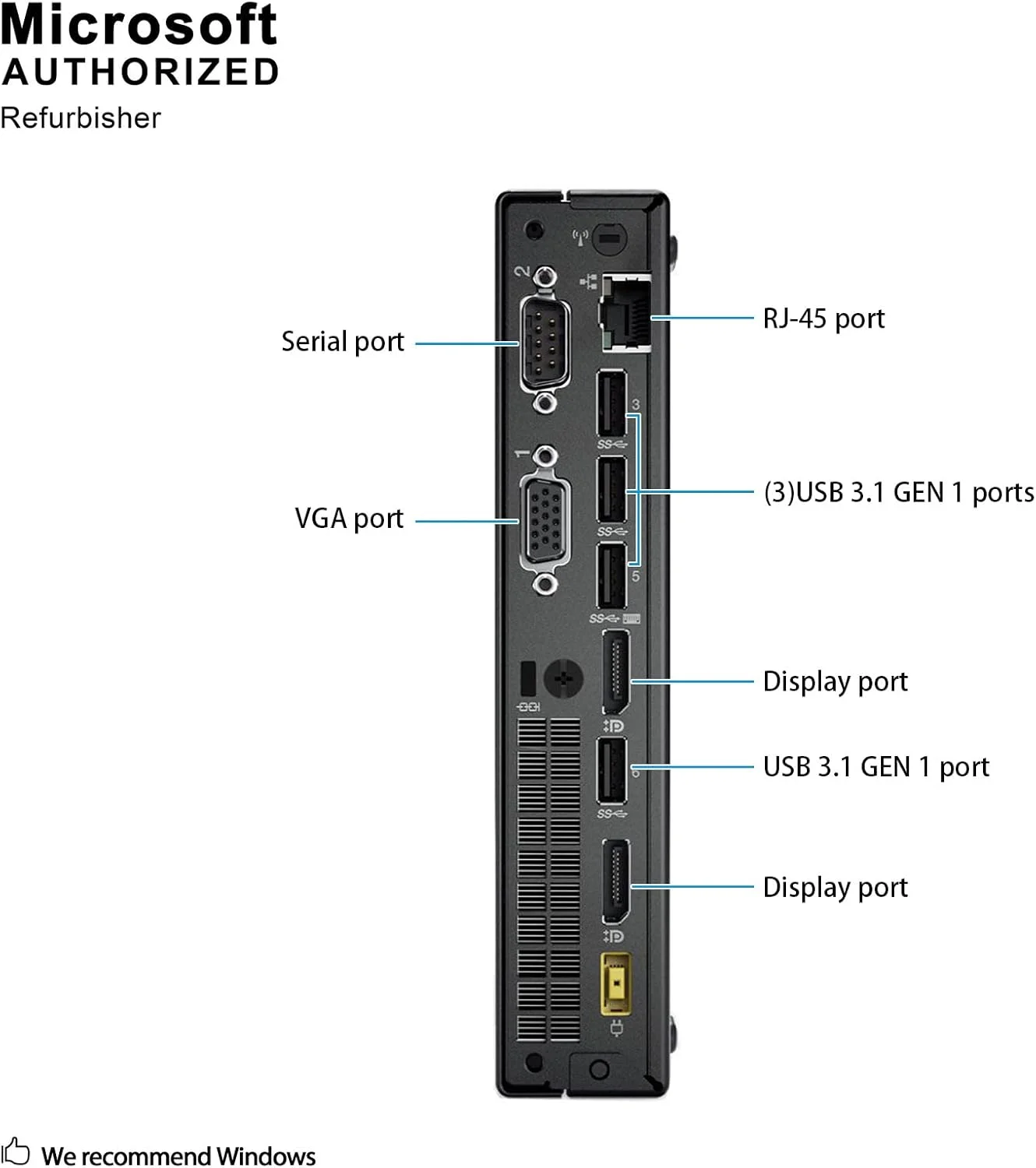 کامپیوتر کوچک تجاری لنوو ThinkCentre M910Q (بازسازی شده). | پردازنده intel core i5-6500T | رم 8 گیگابایت | حافظه SSD 500 گیگابایت | ویندوز 10 پرو. | شامل ماوس و کیبورد کامپیوتر کوچک تجاری لنوو ThinkCentre M910Q (بازسازی شده). | پردازنده intel core i5-6500T | رم 8 گیگابایت | حافظه SSD 500 گیگابایت | ویندوز 10 پرو. | شامل ماوس و کیبورد