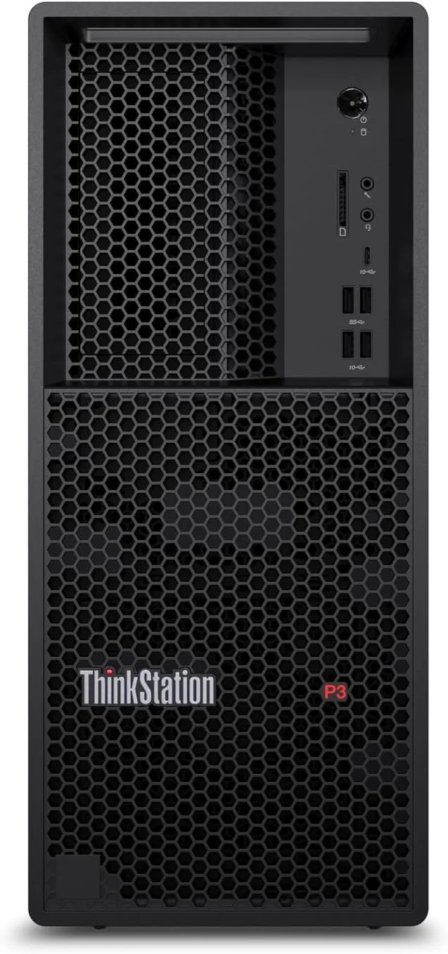Lenovo ThinkStation P3 Tower 30GS00CRGE - Intel i9-14900K، رم 64 گیگابایتی، SSD 1 ترابایتی، NVidia RTX A4000 (20GB GDDR6)، Win11 Pro