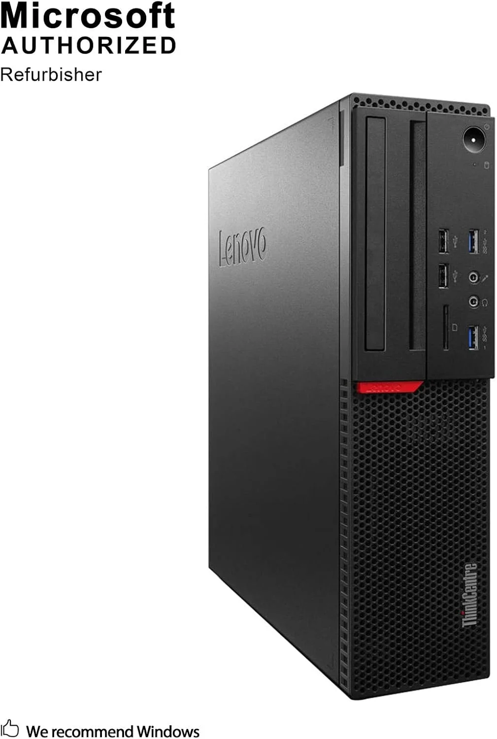 کامپیوتر رومیزی کوچک Lenovo ThinkCentre M800 (بازسازی شده)، پردازنده Intel Quad Core i5 6500 تا 3.6 گیگاهرتز، 16 گیگابایت DDR4، 240 گیگابایت SSD + 2 ترابایت HDD، WiFi، BT 4.0، ویندوز 10 پرو 64 بیتی با پشتیبانی چند زبانه انگلیسی/اسپانیایی/فرانسوی