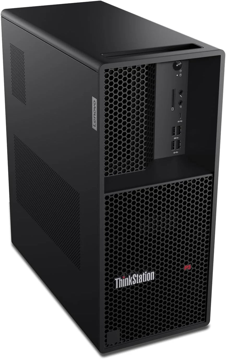 Lenovo ThinkStation P3 Tower 30GS00CRGE - Intel i9-14900K، رم 64 گیگابایتی، SSD 1 ترابایتی، NVidia RTX A4000 (20GB GDDR6)، Win11 Pro Lenovo ThinkStation P3 Tower 30GS00CRGE - Intel i9-14900K، رم 64 گیگابایتی، SSD 1 ترابایتی، NVidia RTX A4000 (20GB GDDR6)، Win11 Pro