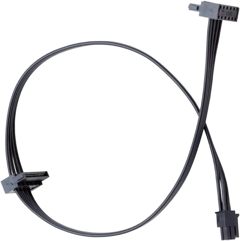 کابل برق Furlet 5mm ATX Mini 4 Pin به 2 SATA HDD Daisy Chain سازگار با Lenovo Ideacentre 510S, Thinkstation P330, IdeaCentre 5, ThinkCentre M710t/M720 Tower, ThinkSystem ST50 Servers