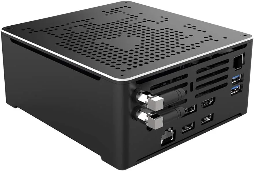مینی پی سی 4K هانسن، HTPC، NUC، سرور کوچک، ویندوز 11 یا لینوکس اوبونتو، پشتیبانی از Proxmox، Vmware، ESXI، KODI، Intel XEON E-2286M، BY02، DP، HDMI، TYPE-C، 2 x LAN، 8G RAM، 128G SSD