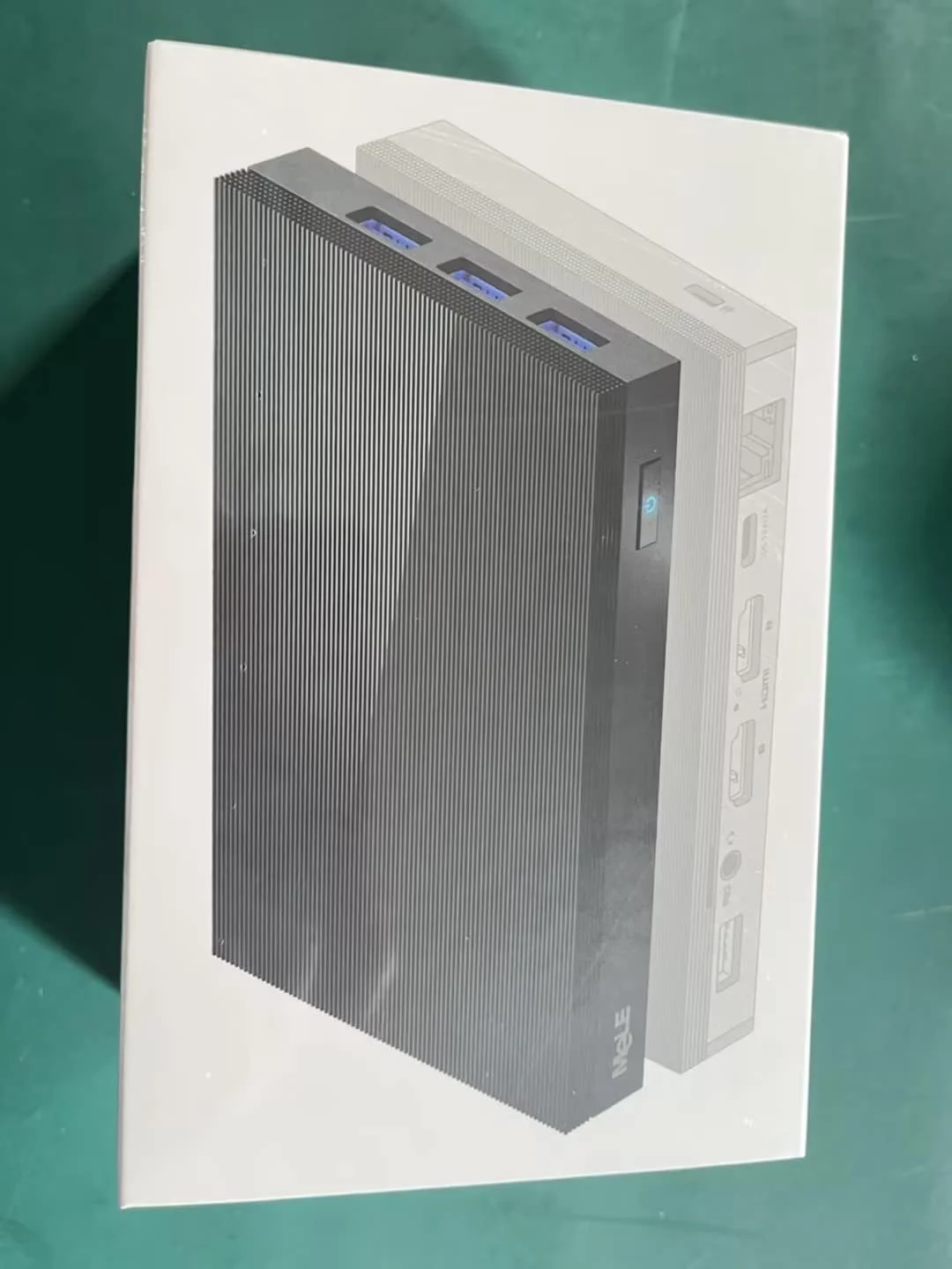 مینی کامپیوتر بدون فن فوق العاده بی صدا MeLE Quieter4C N150 - حافظه 16 گیگابایتی، SSD 512 گیگابایتی - کامپیوتر جمع و جور با USB-C کاربردی و HDMI دوگانه