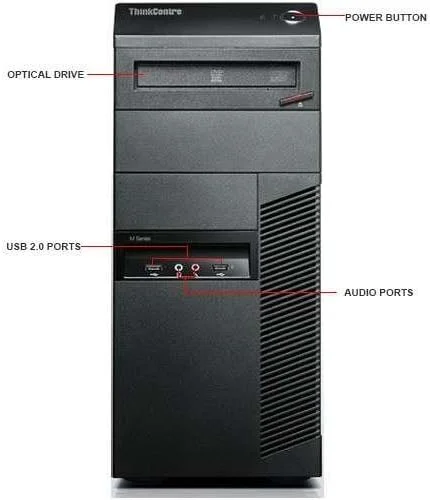 کامپیوتر رومیزی مینی تاور Lenovo ThinkCentre M92p (بازسازی شده) - پردازنده Intel Core i5-3470 3.2GHz، رم 8 گیگابایت، هارد 1 ترابایت، DVDRW، ویندوز 10 پروفشنال