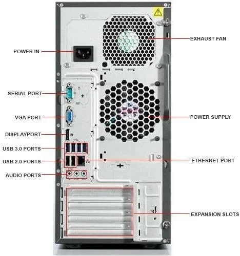 کامپیوتر رومیزی مینی تاور Lenovo ThinkCentre M92p (بازسازی شده) - پردازنده Intel Core i5-3470 3.2GHz، رم 8 گیگابایت، هارد 1 ترابایت، DVDRW، ویندوز 10 پروفشنال